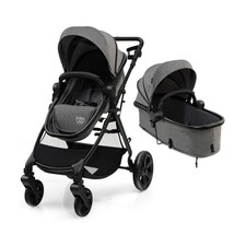 Poussette Bébé Convertible 2 en 1 Pliable Dossier Réglable Siège Auto Poids 15kg