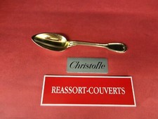 1 CUILLÈRE ENTREMETS VERMEIL CHINON 18.5 CM CHRISTOFLE BEL ÉTAT MÉTAL ARGENTÉ