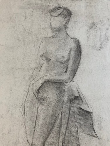 Beau dessin fusain femme - dessin,