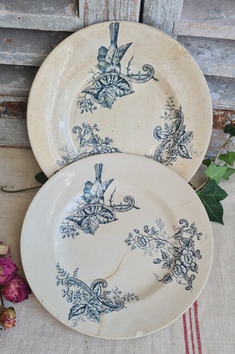 Anciennes assiettes plates - 2,