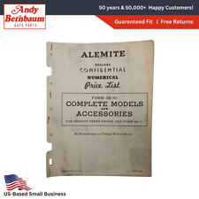1950 Alemite Concessionnaires Confidential Prix Liste Texaco Gulf Pan-Am Sunoco