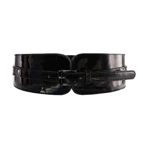 Femme punk cuir verni - punk, ceinture