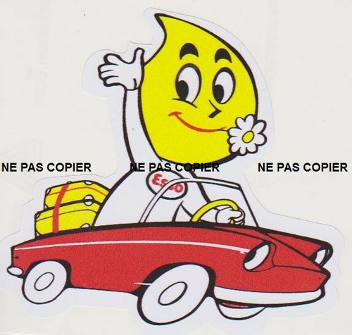 Autocollant stickers esso - -,