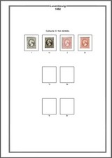ALBUM LUXEMBOURG COMPLET A IMPRIMER DE 1852 à 2022