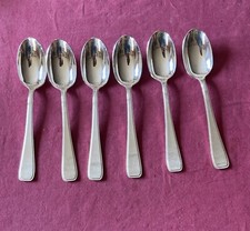 6 Cuillères De Table Métal Argenté PLASAIT