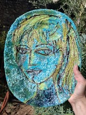 La Cava céramique Italy plat années 50 Mario Nuti Bruno Brunetti Gambone 35cm