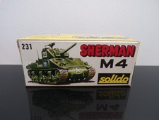 SOLIDO N° 231 TANK / CHAR SHERMAN M4 . A3 PARIS EN BOITE TBE