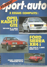 SPORT AUTO N°256 OPEL KADETT GTE / FORD SIERRA XR4i / CAB PORSCHE 911 SC