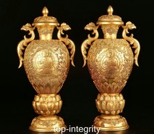 Cuivre 24 K Or Doré Gem