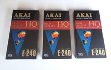 Lot de 3 Cassettes VHS Vierges