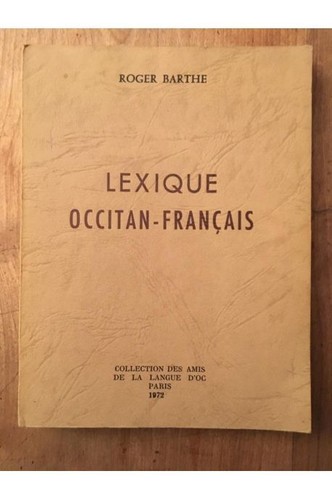 Lexique occitan français - lexique, occitan-français