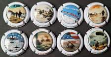 Lot 8 CAPSULES générique série 6 JUIN 1944 D.DAY - PLAQUE DE MUSELET CHAMPAGNE