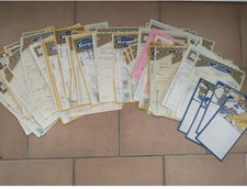 BISCUITS BRUN LOT DE + 80 FACTURE  FACTURETTES DESSIN FARCY MARSEILLE GRENOBLE