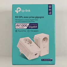Lot 2 Prises Adaptateurs CPL TP-Link AV1000 TL-PA7017P Kit / 1000 Mbps
