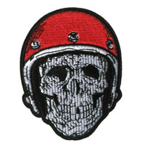 Patch écusson crâne tête de mort skull  casque biker motorcycle thermocollant