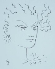Lithographie de JEAN COCTEAU "