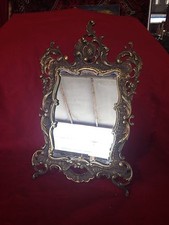 Miroir De Table Rocaille , Bronze. Debut XX. 