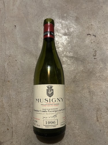 Bouteille vide musigny 1996 - musigny,