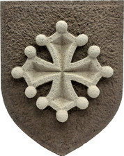 Croix occitane blason mural - croix, mural,