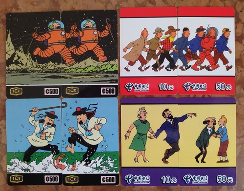 Telecartes tintin 4 puzzles - 4,