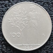 Italie – 1960  R – 100 lire grand module (N2127) TTB