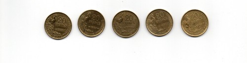 Lot pièces francs - pièces,