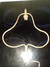 grande lyre en laiton pour lampe art deco