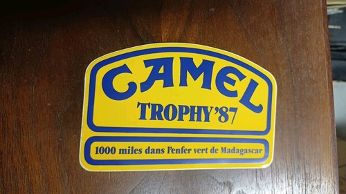 Autocollant camel trophy 1987 - camel,