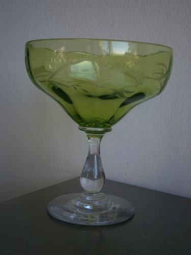 Coupe sur pied cristal - sur,