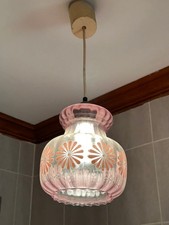 abat jour lustre année 70