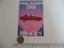 AUTOCOLLANT RENAULT 9 MACADAM