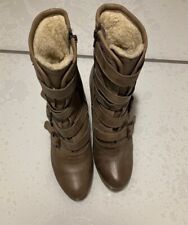 bottines femme en cuir marque texto taille 38, intérieur fourré