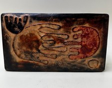 Rare boîte gainée de cuir à