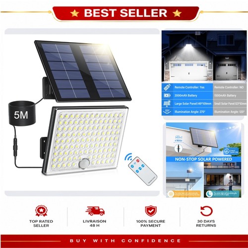 Lampe solaire extérieur avec - solaire,