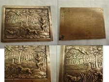 PLAQUE MEDAILLE EN BRONZE