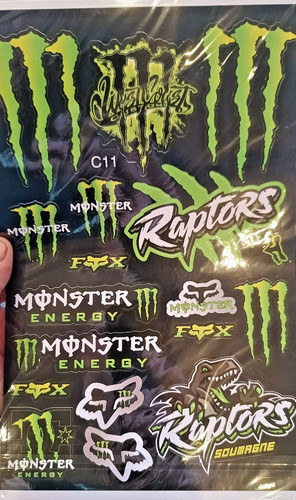 Autocollant monster energy