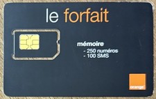 LA RÉUNION MOBICARTE SIM ORANGE GSM PREPAYÉE PREPAID TELECARTE SCHEDA CARTE CARD