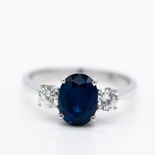 Bague En Or Blanc 750/18K Avec