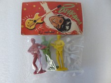 4 Figurines Beatles PVC Emirober années 60 8cm Beatlemania Vintage Jouet ref4