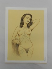 Superbe ex-libris 21 PATURAUD ( SUCCUBES )( MATA HARI ) 19x25cm signé