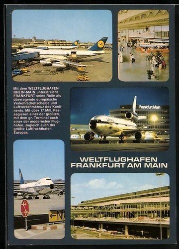 Carte postale aéroport - carte,