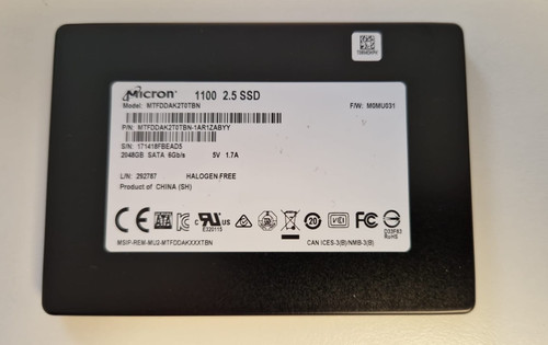 Micron 1100 série 2tb ssd - série,