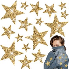 16 Pièces Patch Thermocollant Etoile Paillette pour Vetement Patchs à Repasse...