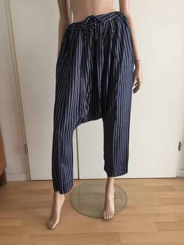 Sarouel rayures blanc bleu - a,