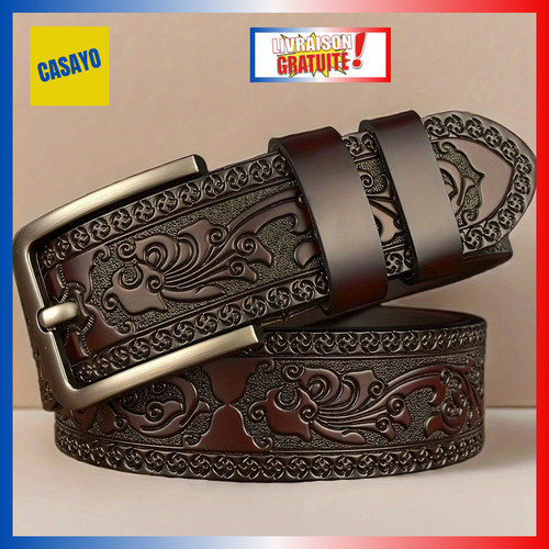 Ceinture cuir véritable homme - véritable,