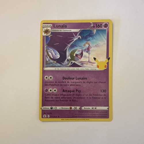 Carte pokémon holo - carte, lunala