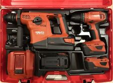 KIT HILTI PERFORATEUR/BURINEUR TE30-A36 + VISSEUSE SF4A22 RECONDITIÖNNÉ