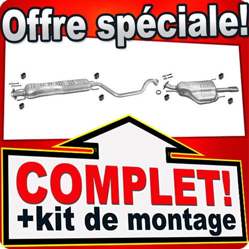 Ligne pot échappement pour - pot,