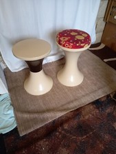 Lot de 2 vrais tabourets tam tam stamp 169 vintage tamtam