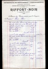 LORRIS (45) MENUISERIE EBENISTERIE / MEUBLES "RIFFORT & NOIR" en 1930